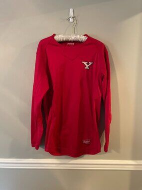 Rawlings Youngstown State Long Sleeve Baseball Shirt/Jersey Adult Small